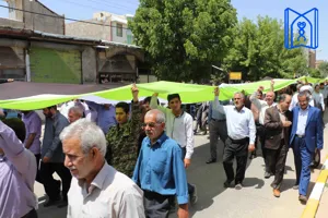 شرکت گسترده مسئولین و پرسنل بیمارستان امام حسین ع هشترود در مراسم روز قدس 